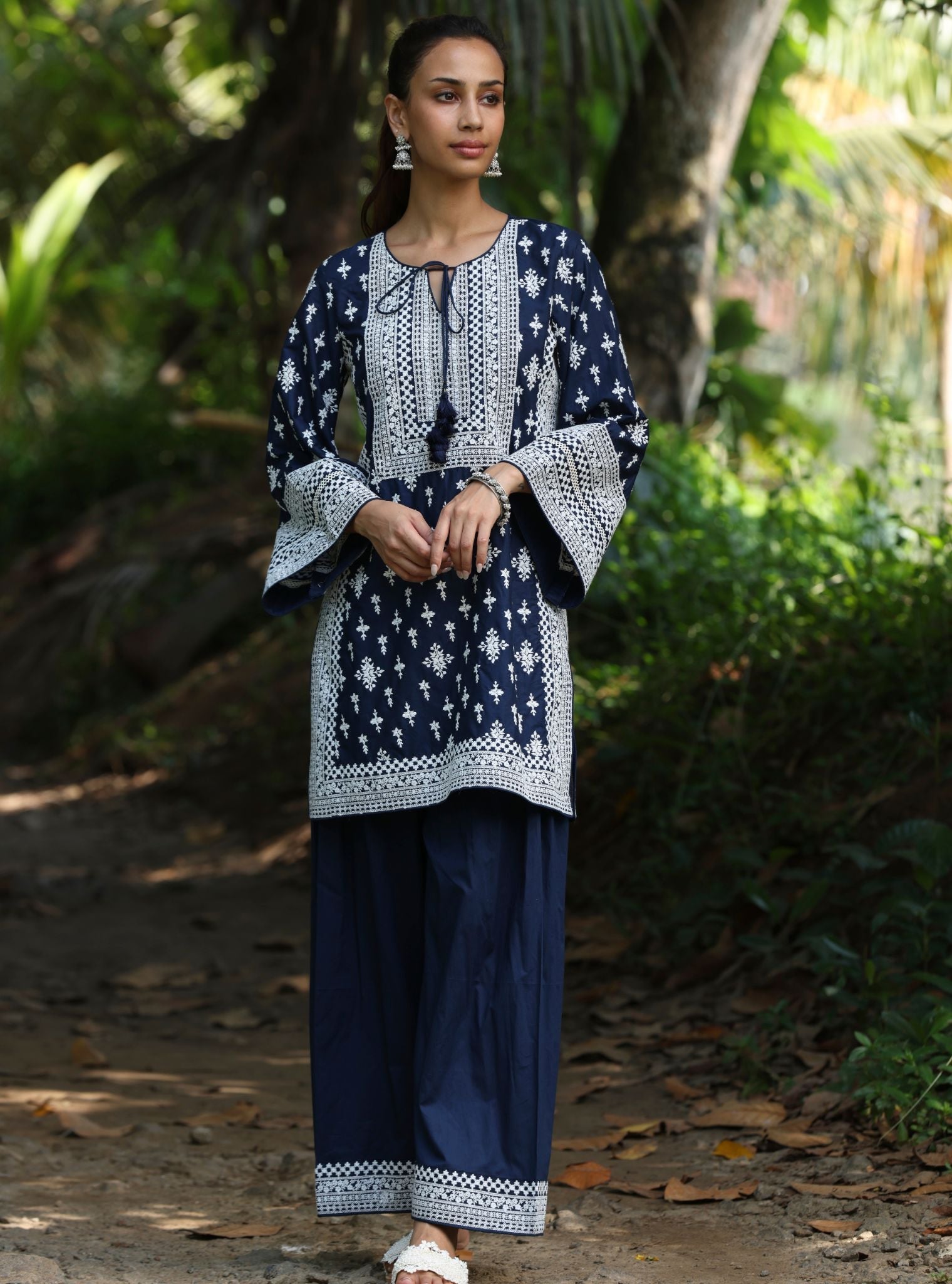 Sree Supima Cotton Navy Kurta Set