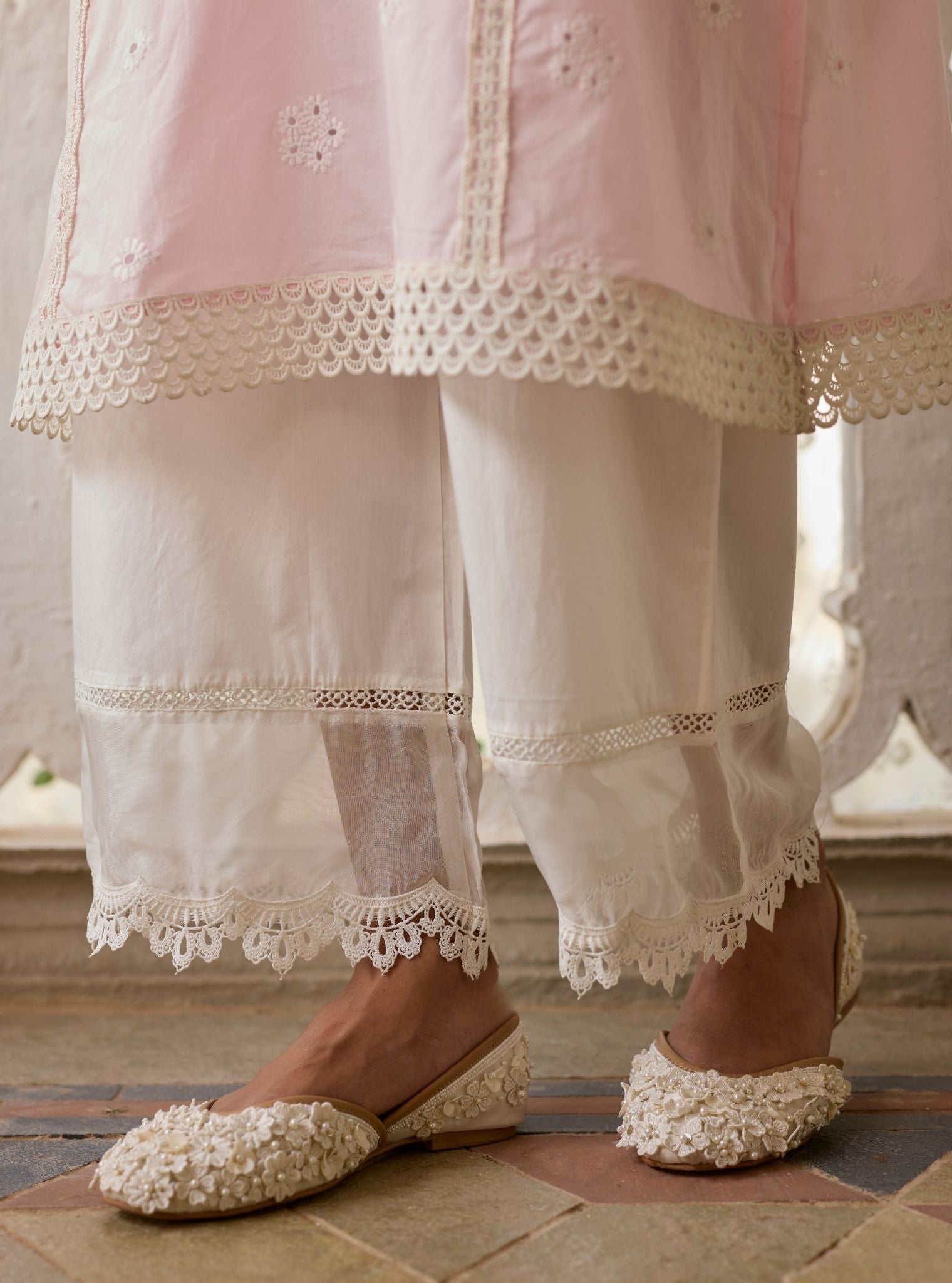 Etasha Supima Cotton Pink Kurta Set