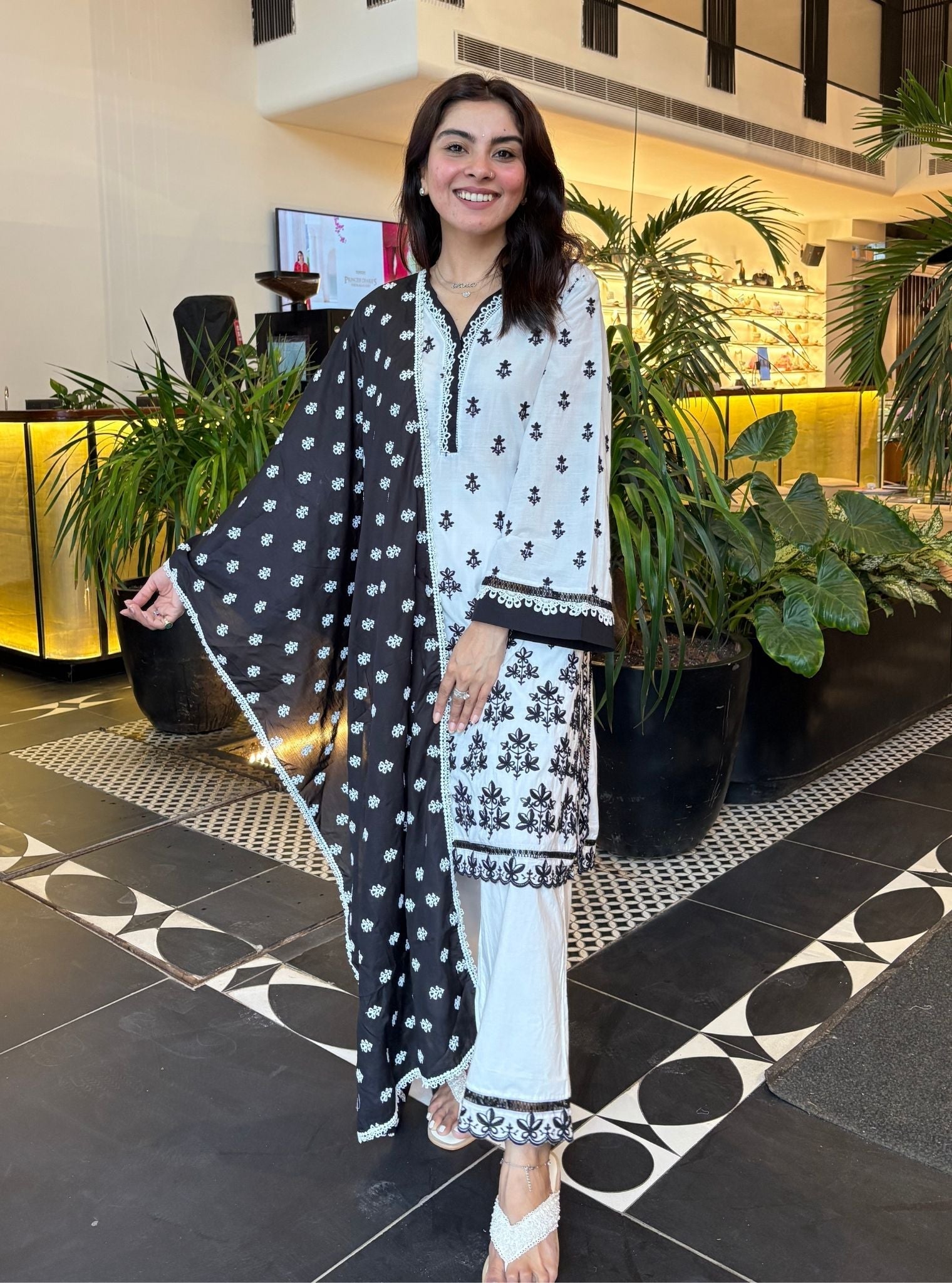 Rith Supima Cotton White Kurta Set