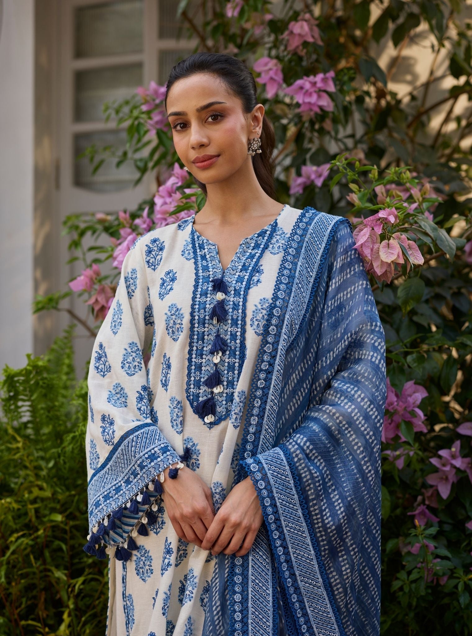 Lume Linen Off White Kurta Set
