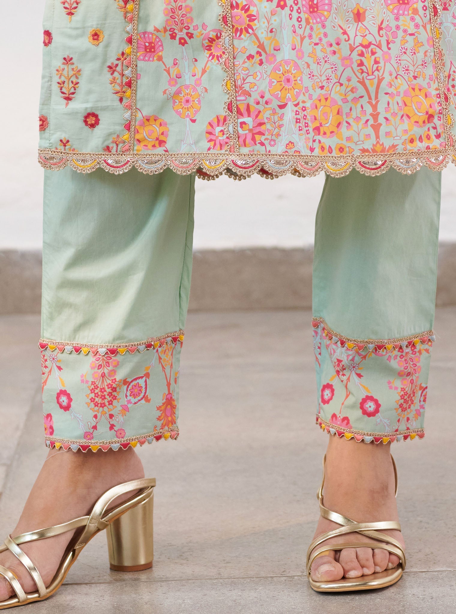 Mulmul Supima Cotton Avery Green Pant