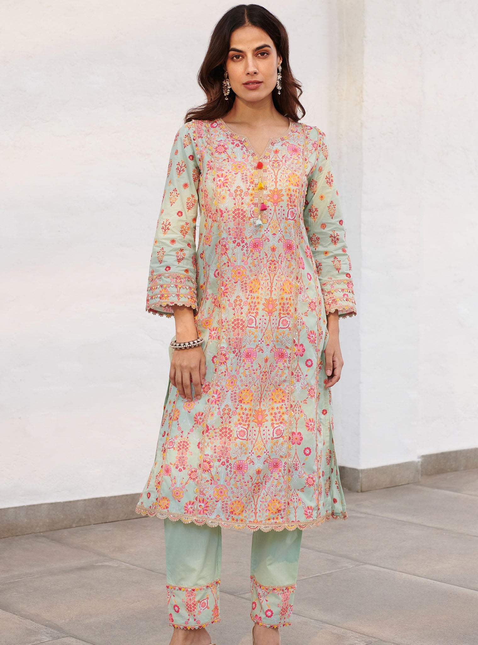 Mulmul Supima Cotton Avery Green Pant