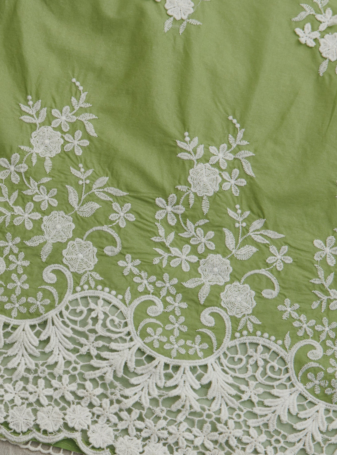 Chapoli Supima Cotton Green Kurta Set