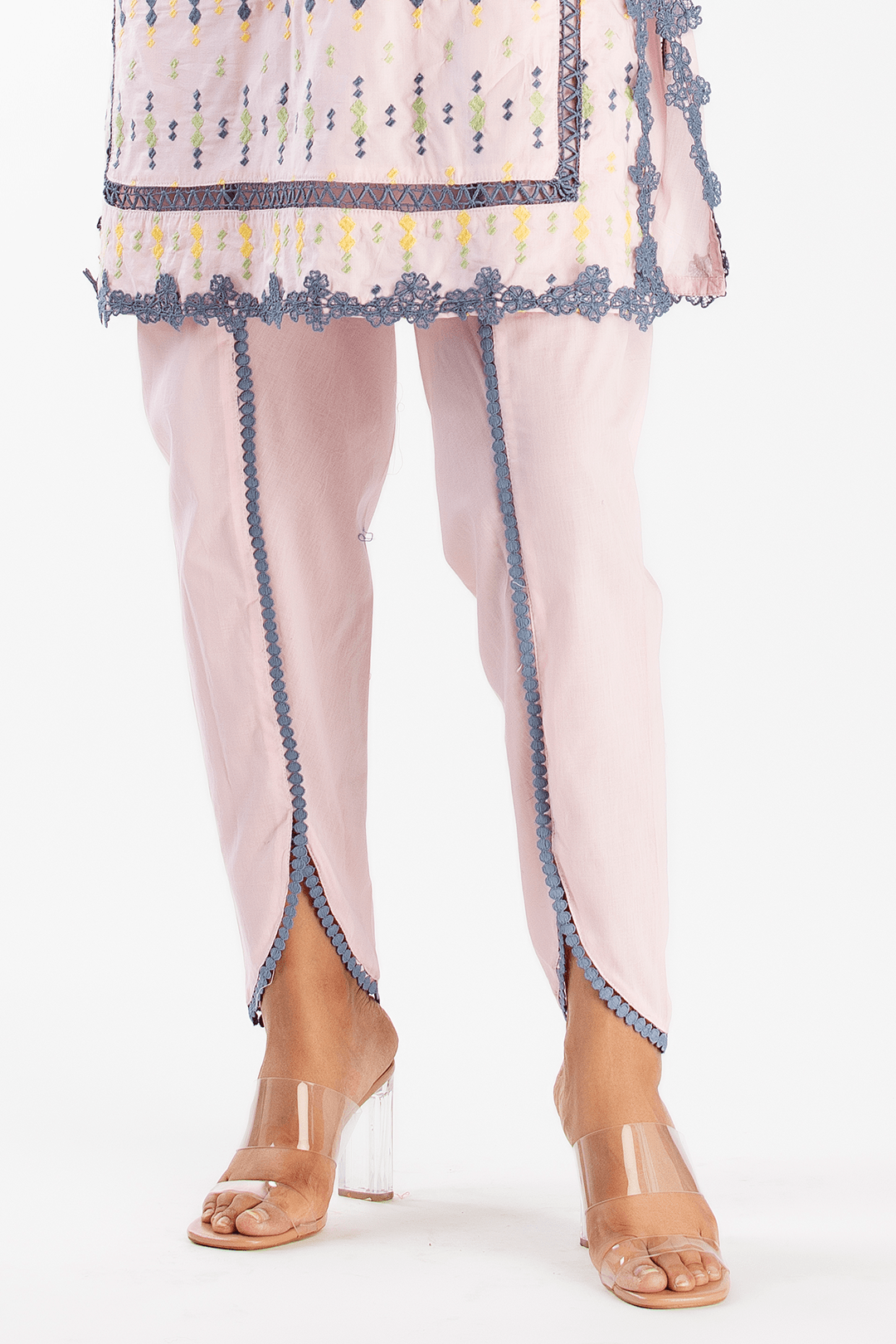 Mulmul Supima Cotton Cupid Pink Kurta