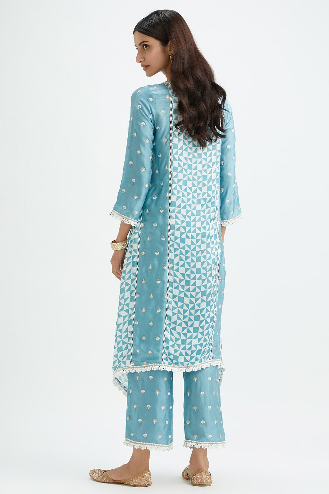 Derby Teal Kurta