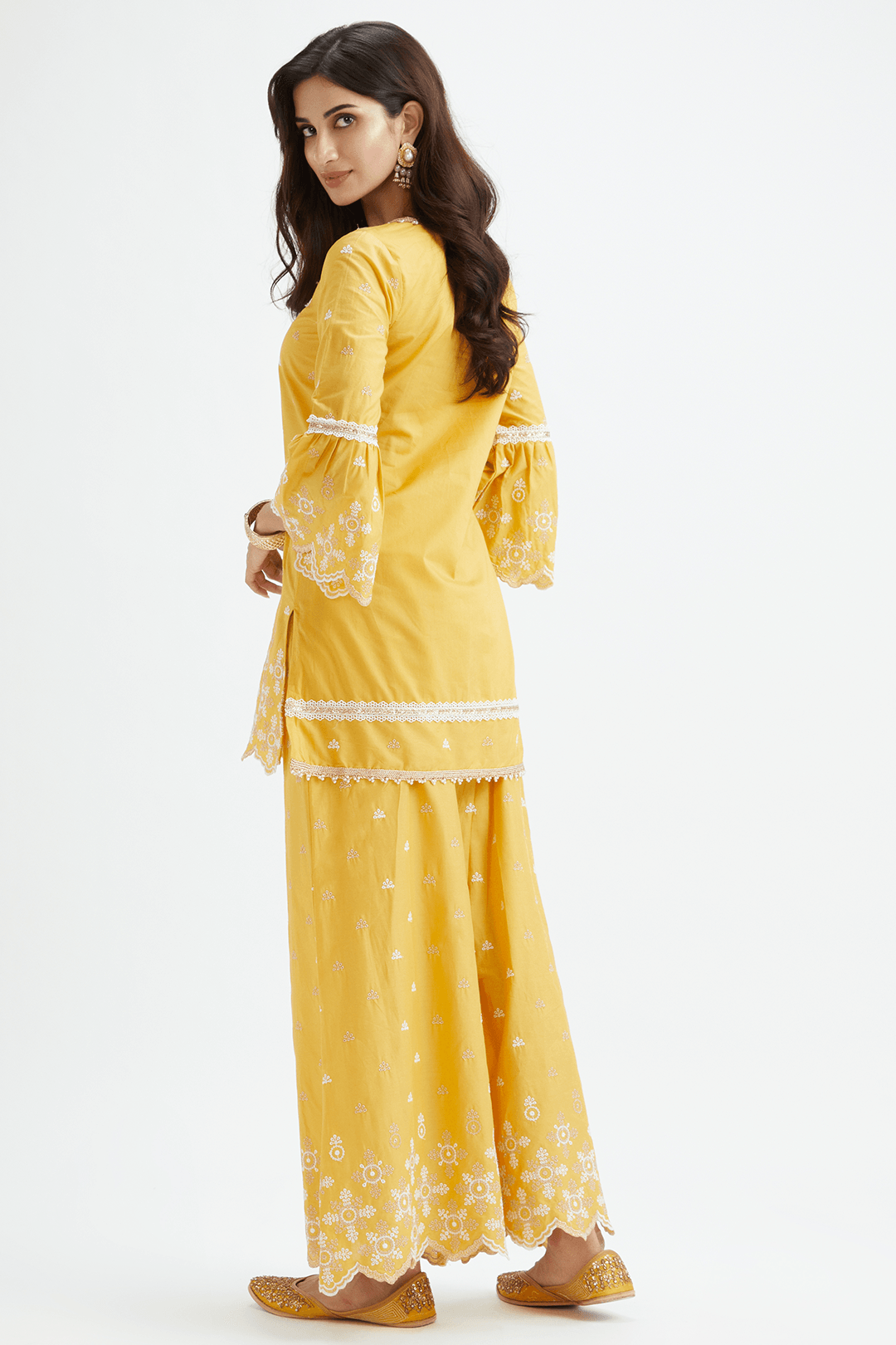 Dove Mustard Kurta