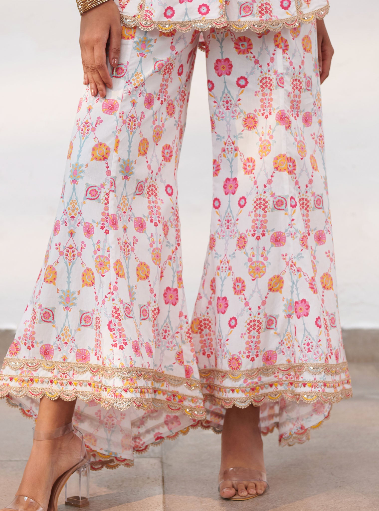 Mulmul Supima Cotton Erin White Pant