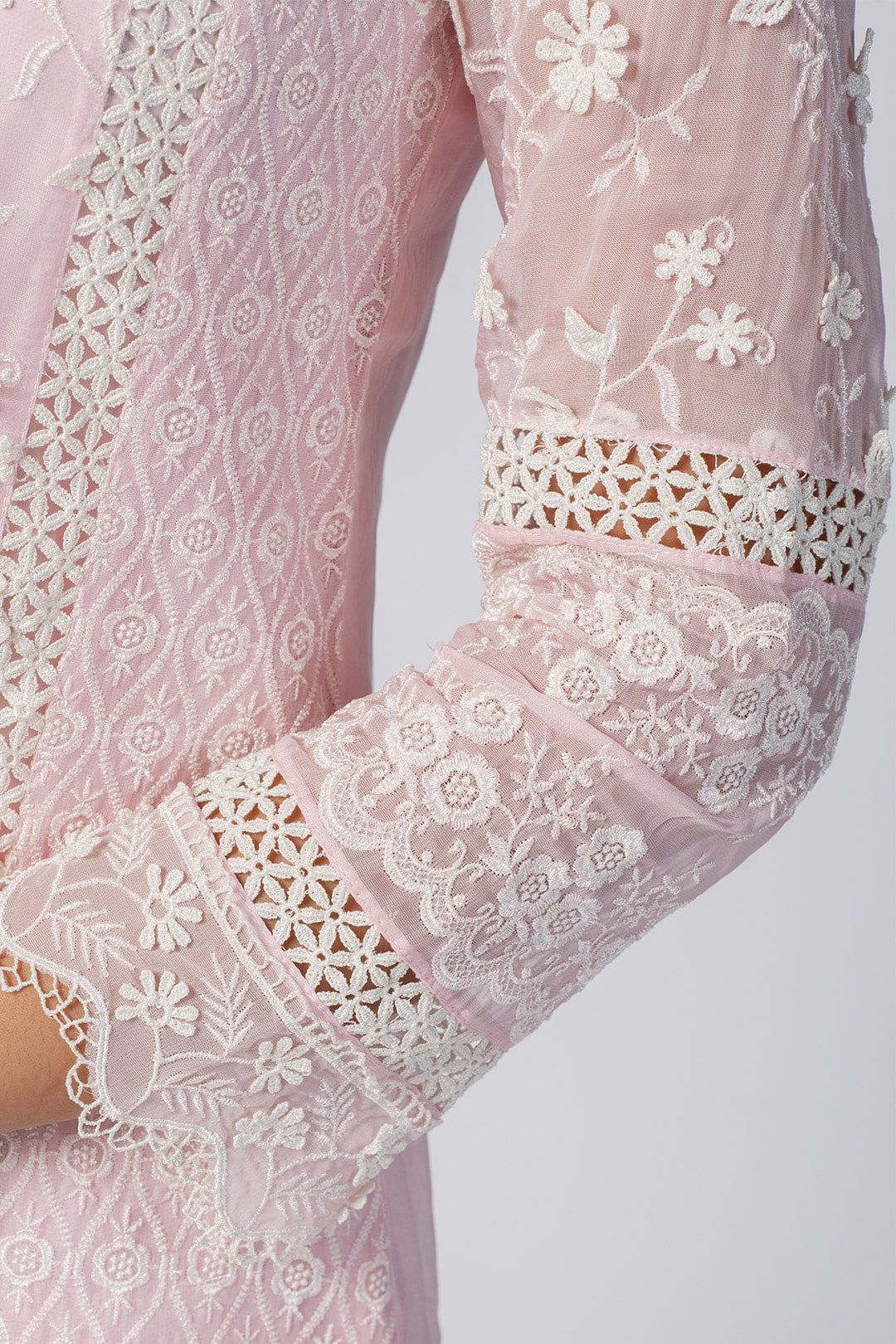 Fiona Tencel Luxe Organza Pink Kurta Set