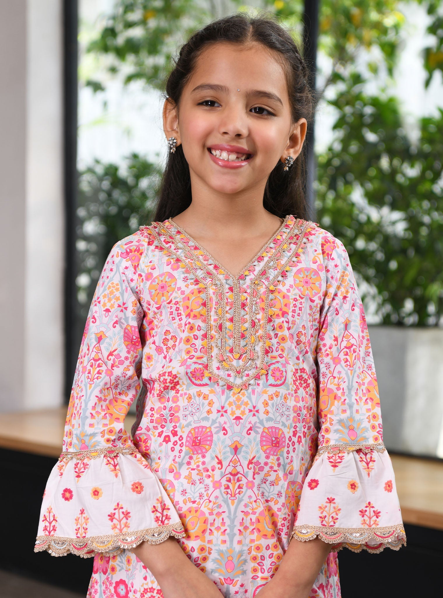 Mulmul White Supima Cotton Grace Kurta