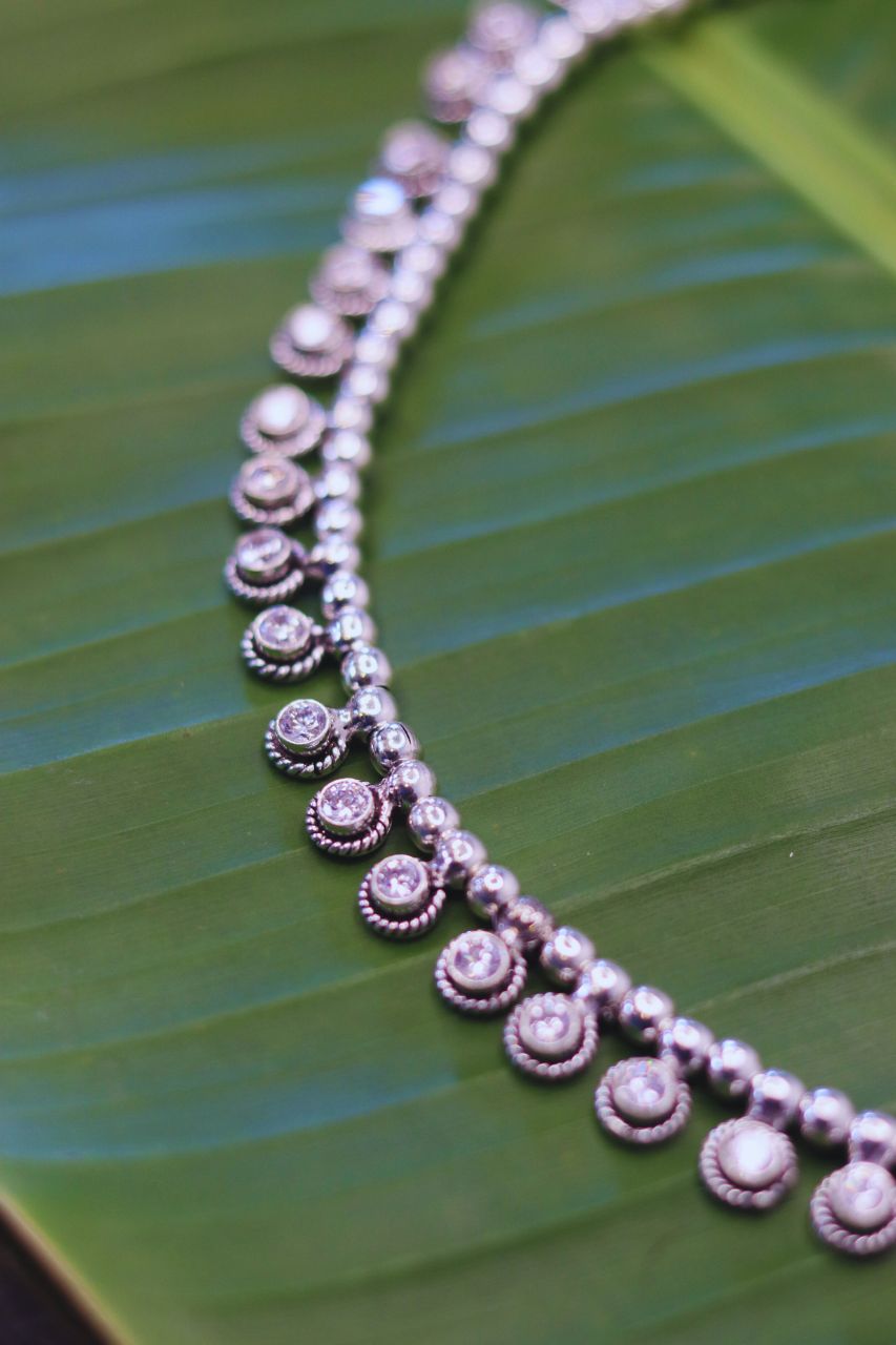 Pure Silver Heer Necklace
