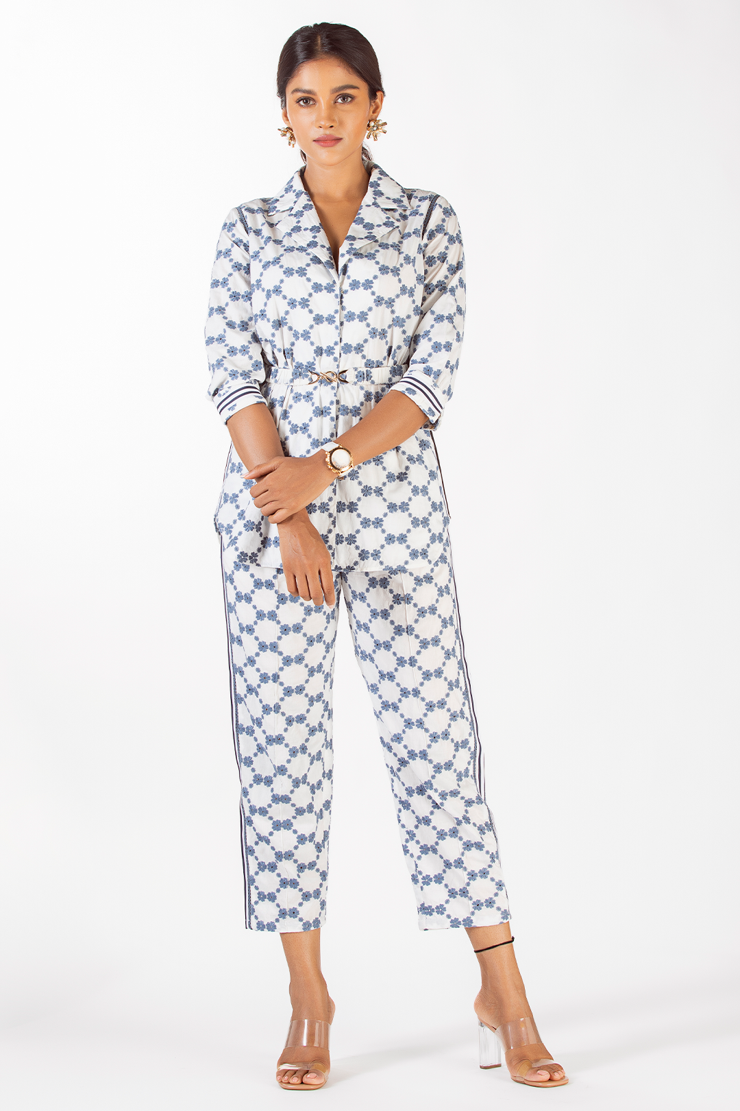 Kenza Supima Cotton White Co-ord Set