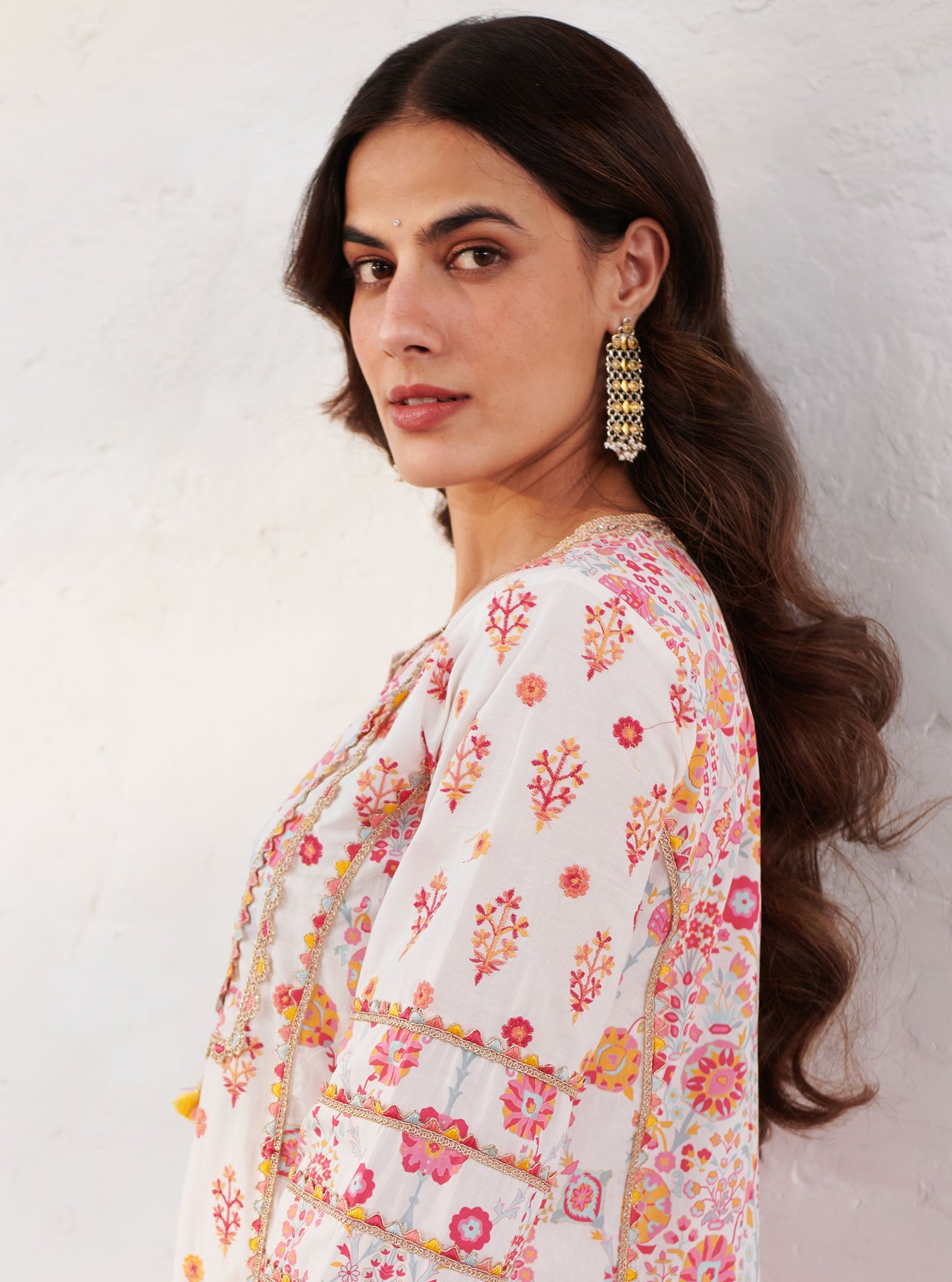 Mulmul Supima Cotton Lexi White Kurta