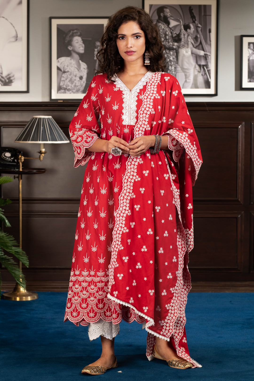 Liaria Supima Cotton Kurta with Palazzo Set
