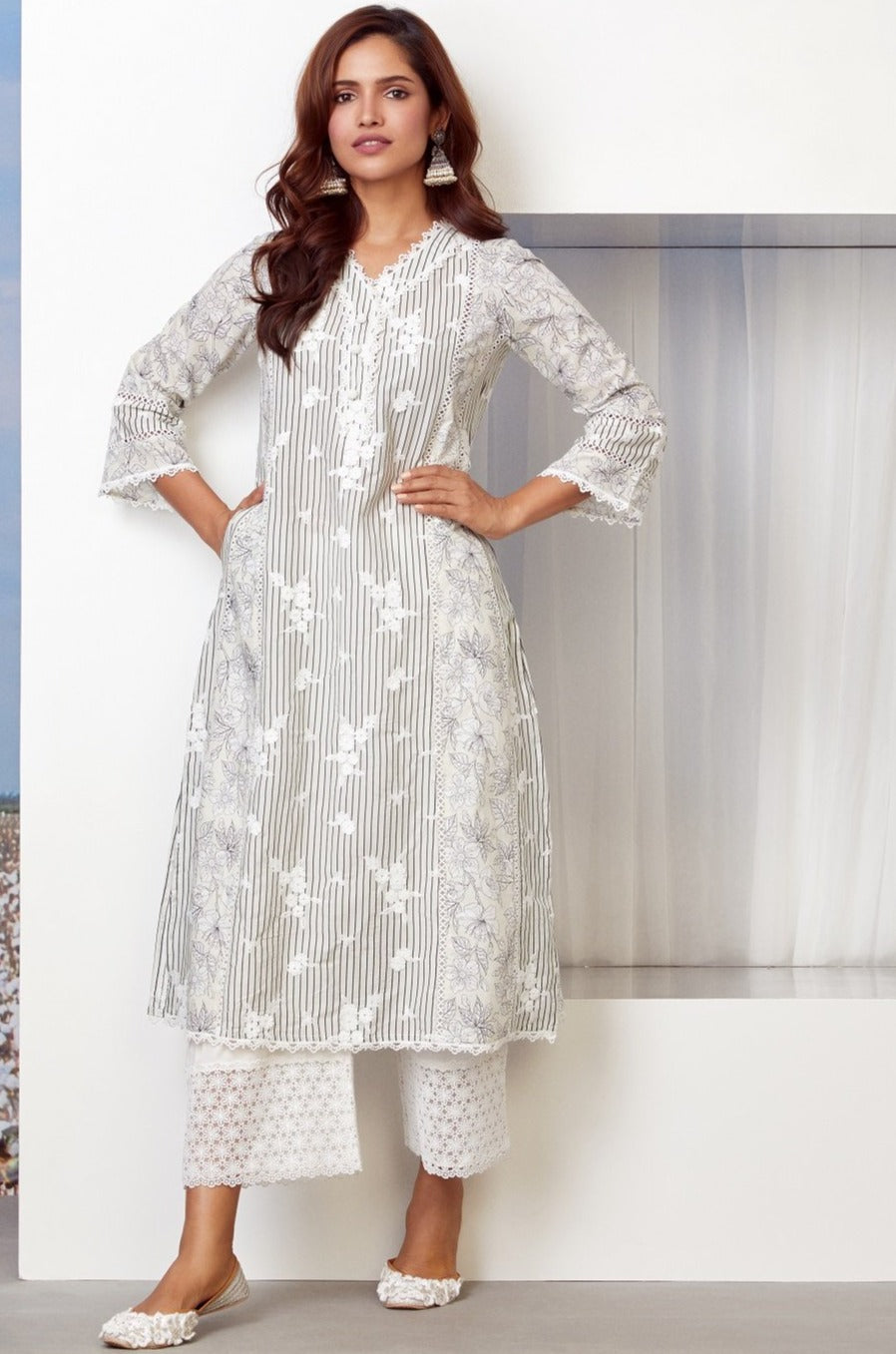 Mulmul Supima Cotton Carnaby Kurta