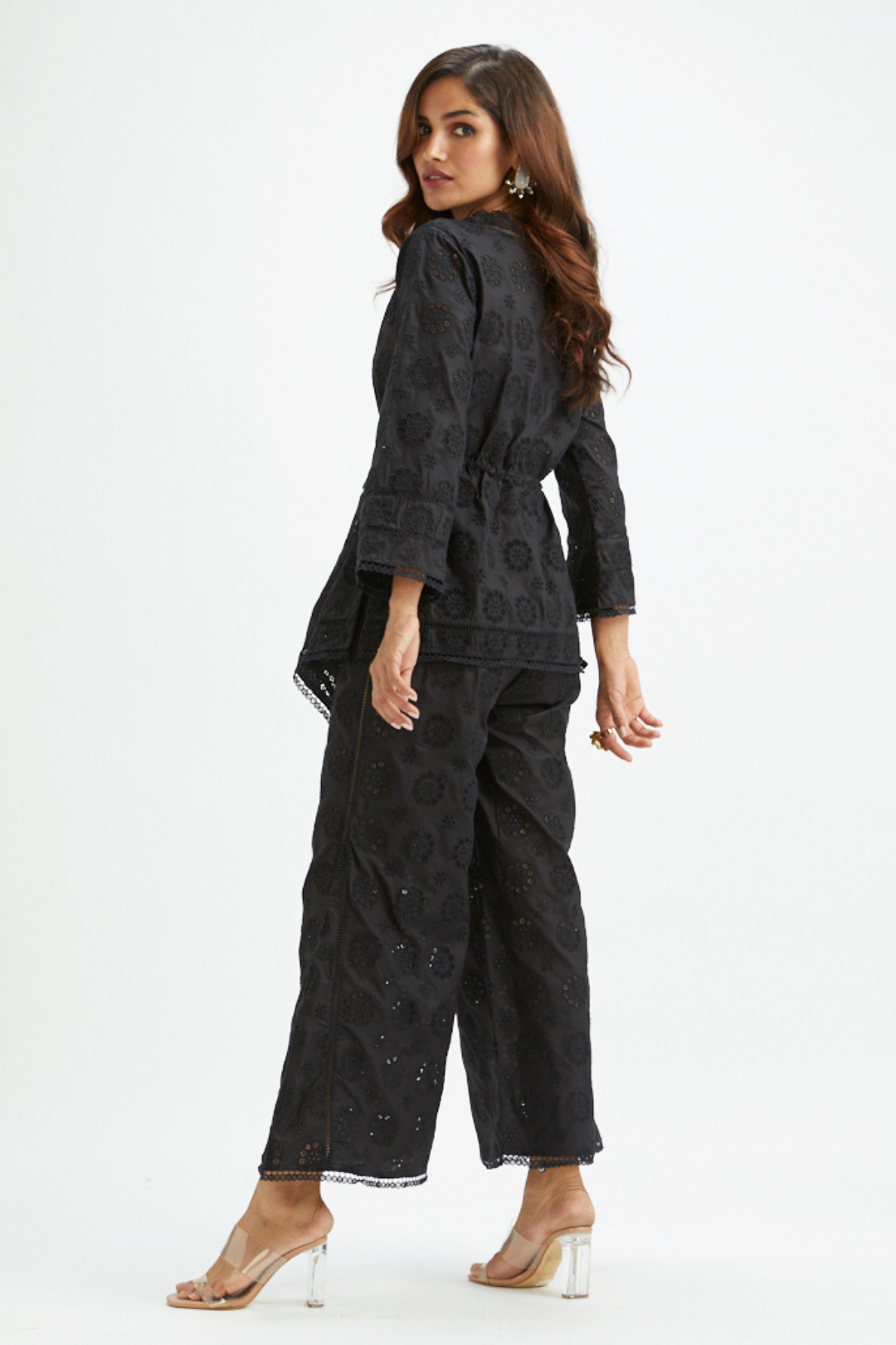 Papillon Supima Cotton Black Top Set