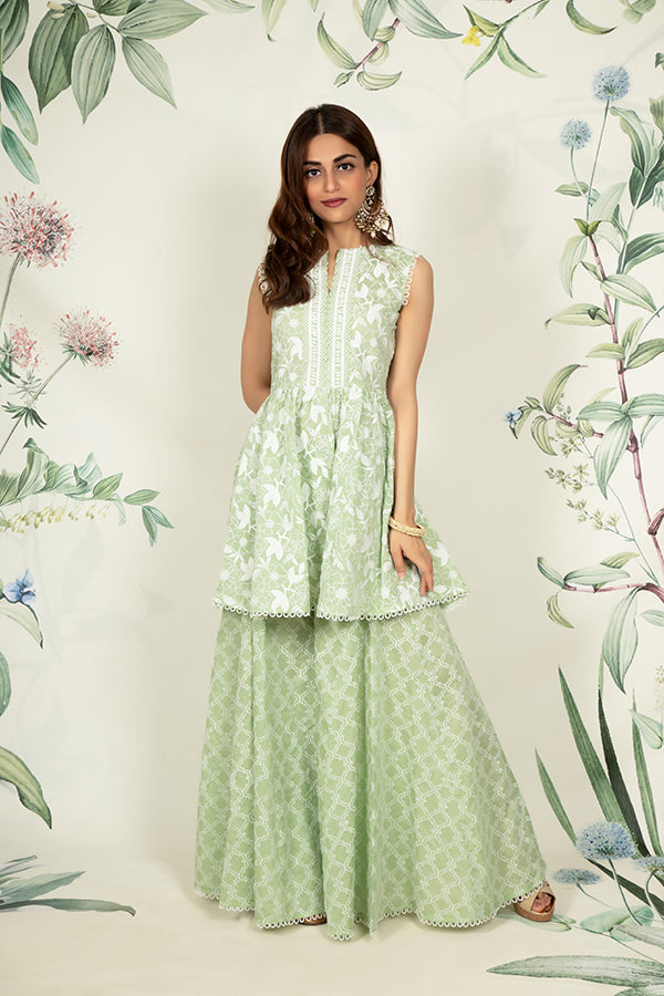 Magnolia Kurta Green