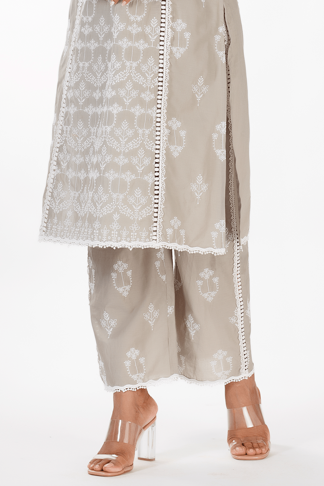 Mulmul Supima Cotton Mae Grey Pant