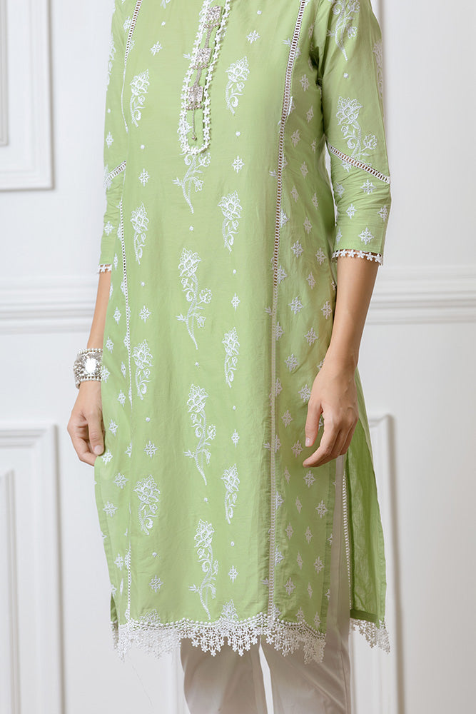 Rue Green Kurta Set