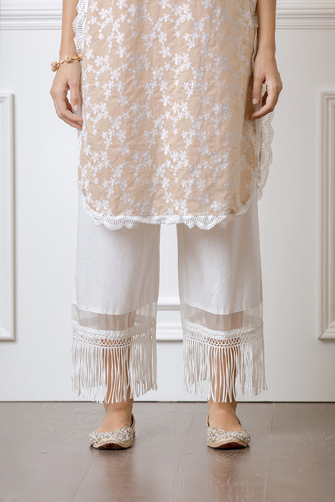 Rosella Beige Kurta Set