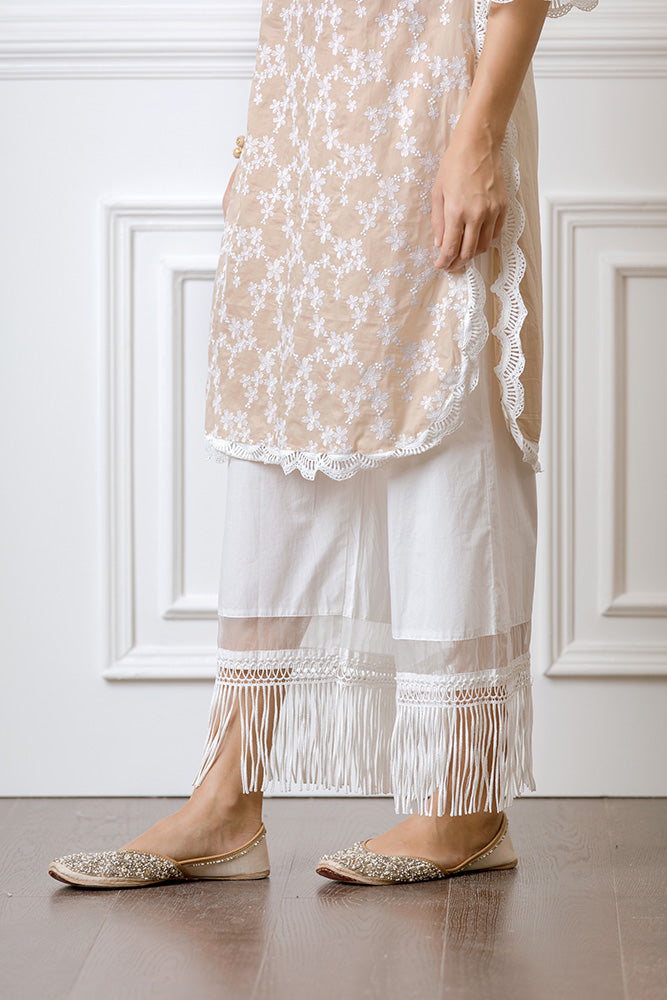 Rosella Beige Kurta Set