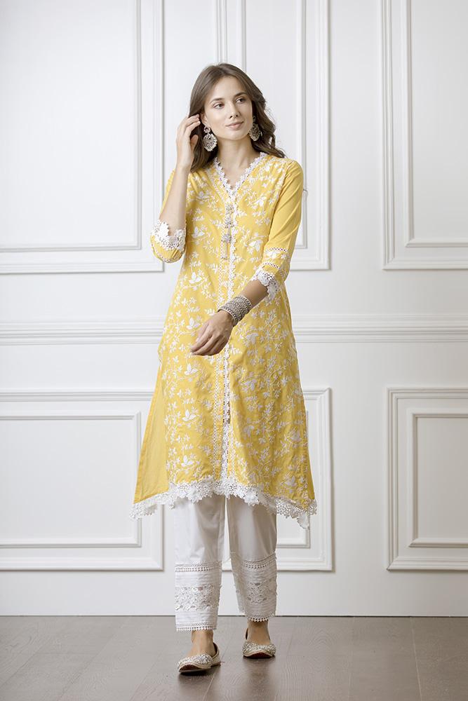 Rosewood Supima Cotton Mango Kurta Set