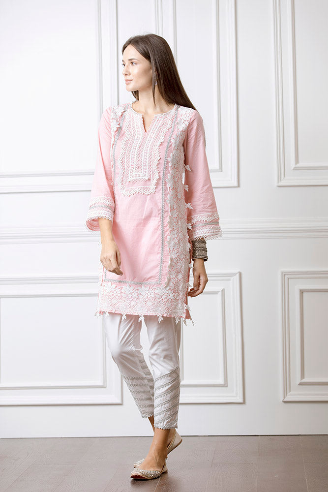 Quill Pink Kurta Set