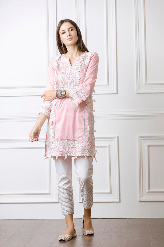 Quill Pink Kurta Set