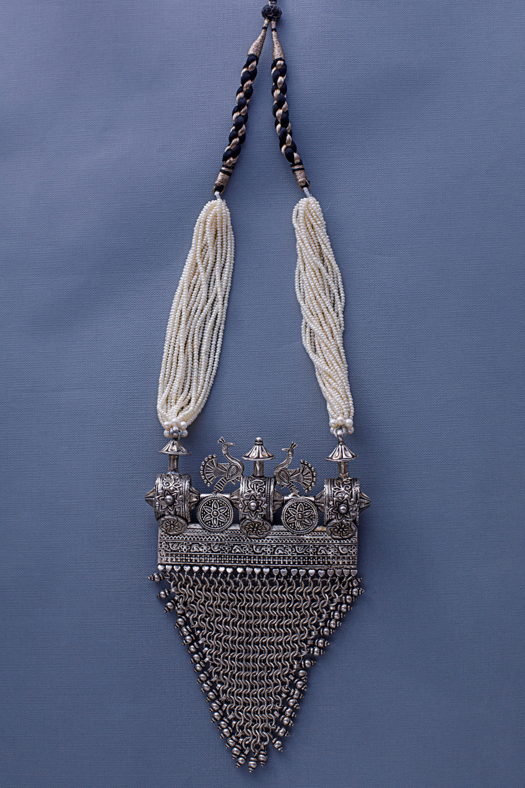 Pure Silver Rane Long Necklace