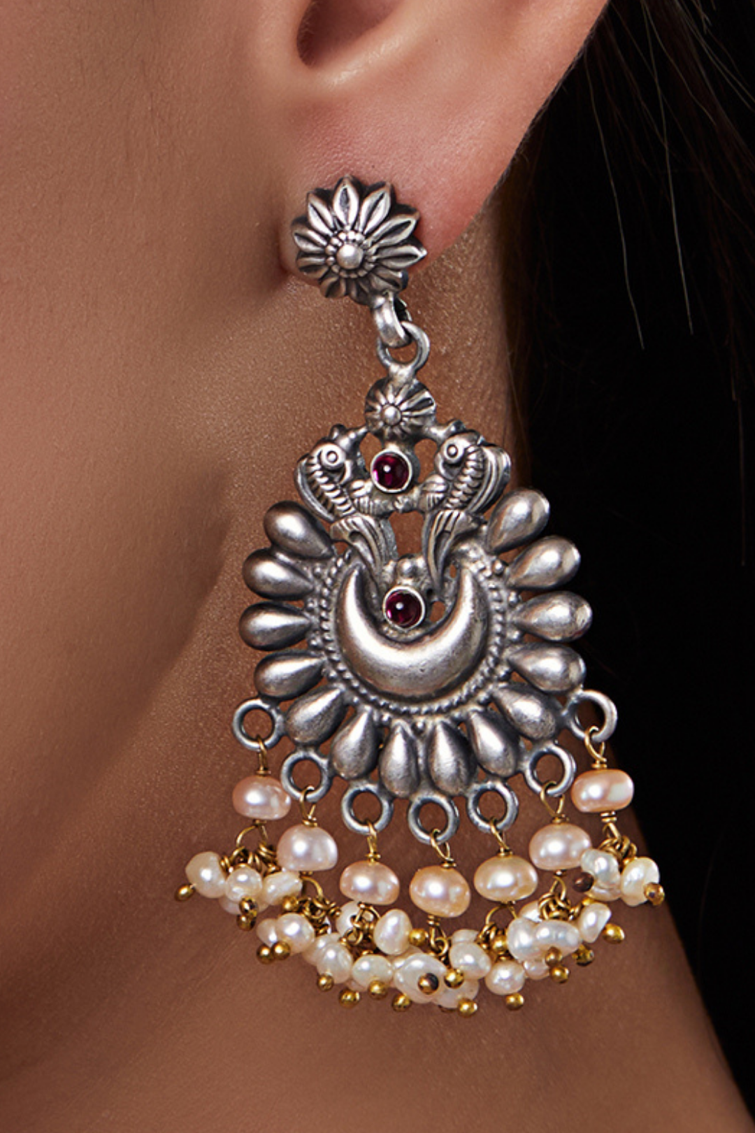 Pure Silver Amaira Earrings