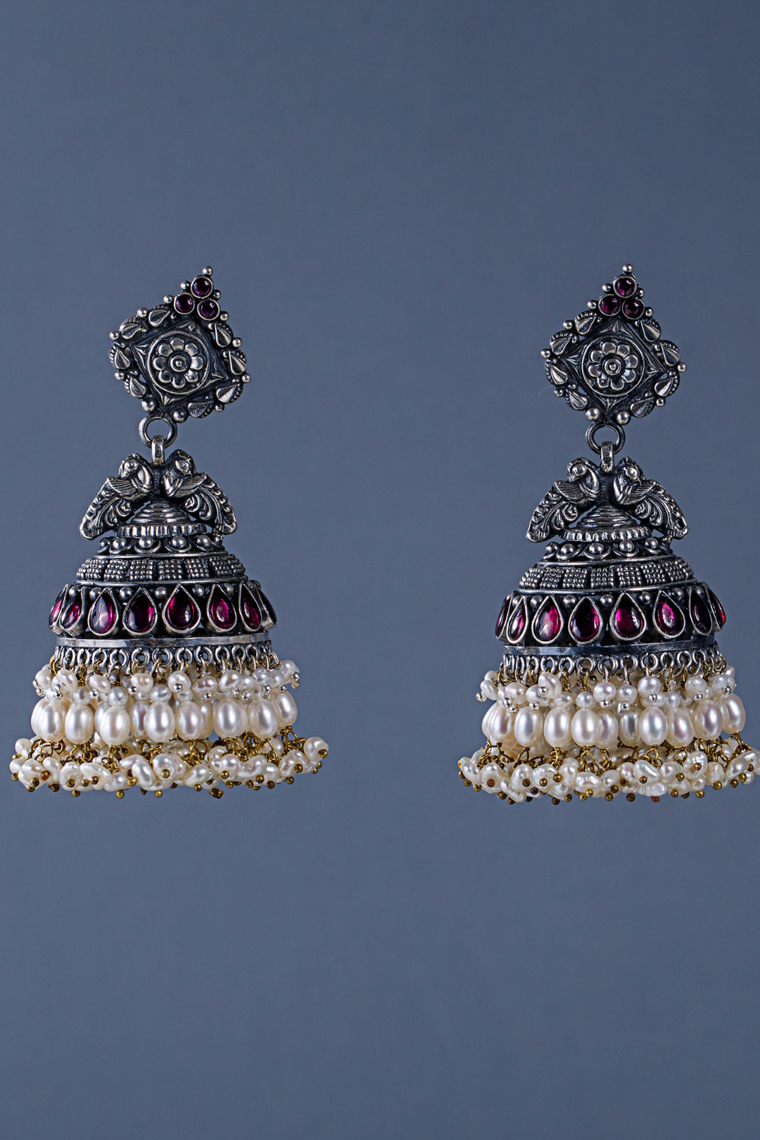 Pure Silver Anuradha Earrings