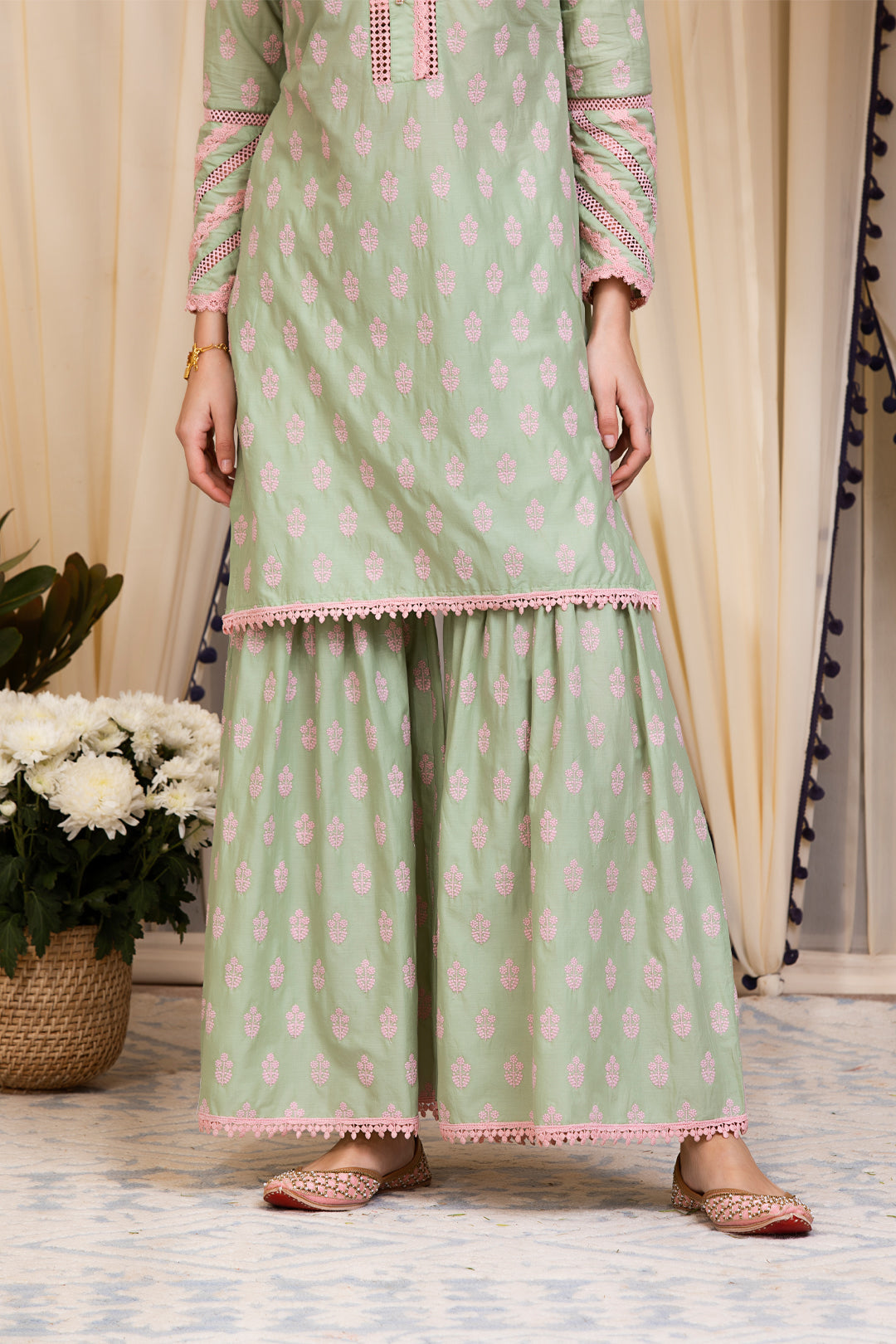 Mulmul Supima Cotton Savina Garara