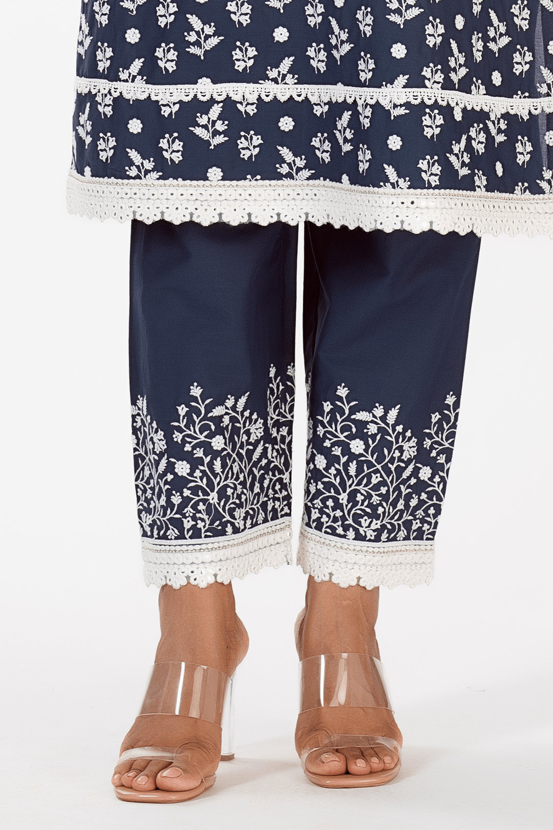 Mulmul Supima Cotton Sierra Navy Pyajama