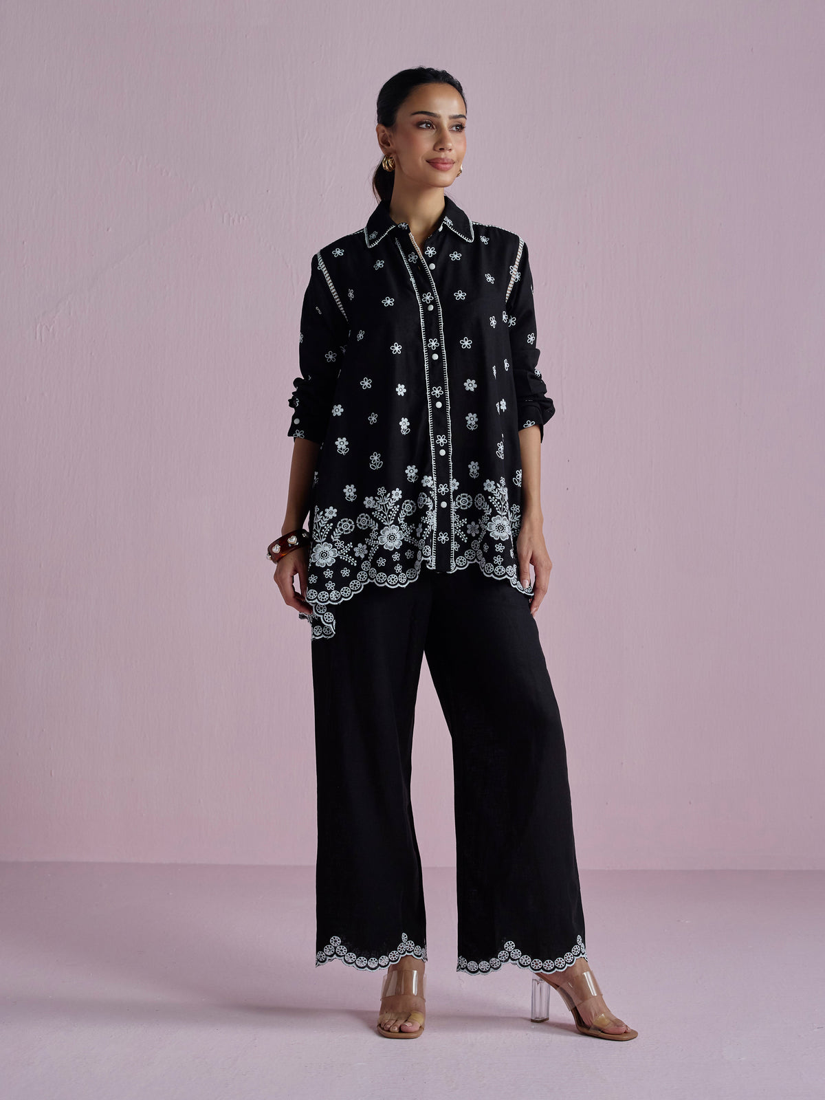 Clement Linen Black Co-ord Set