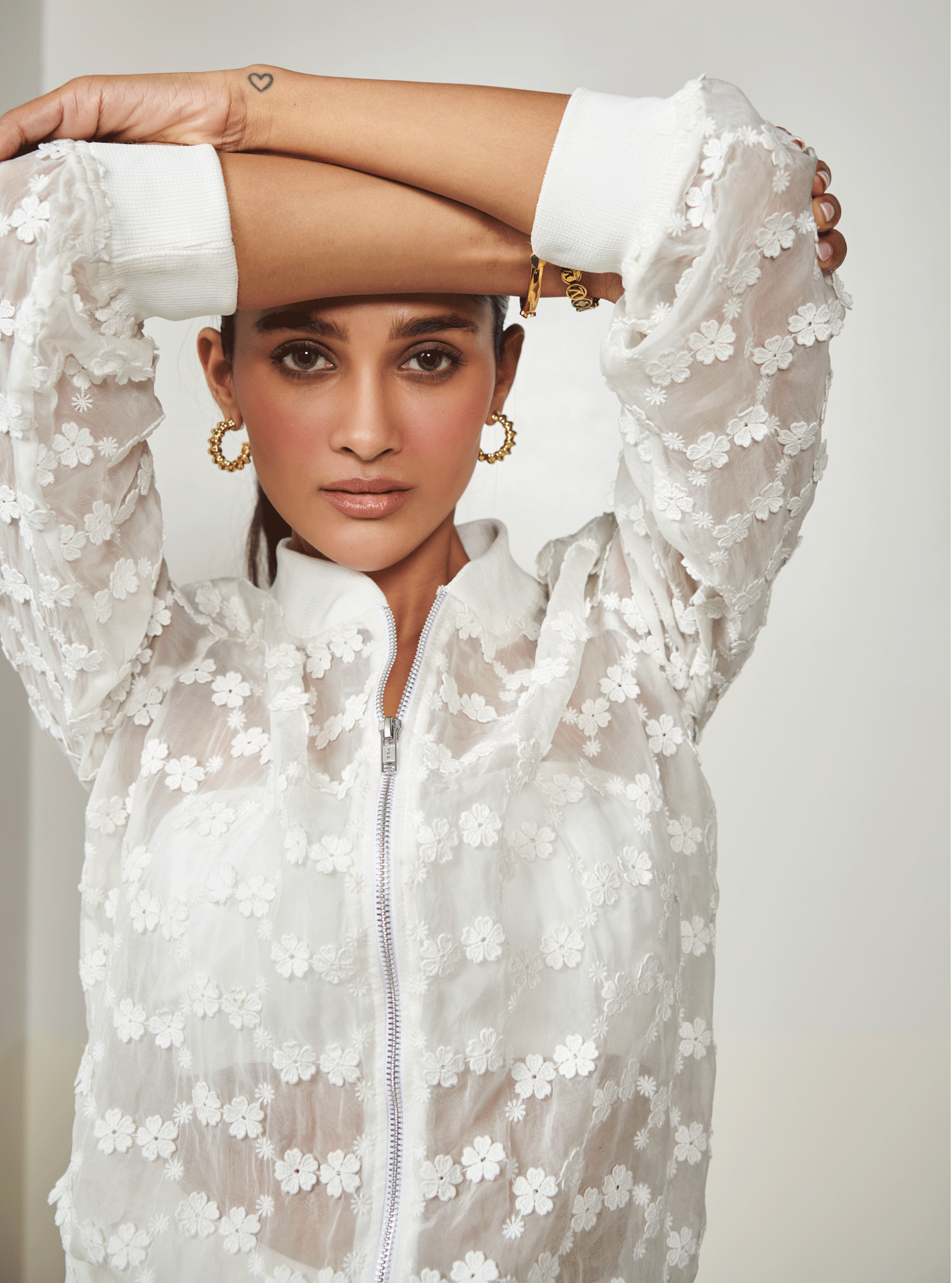 Mulmul Supima Cotton Nix White Jacket