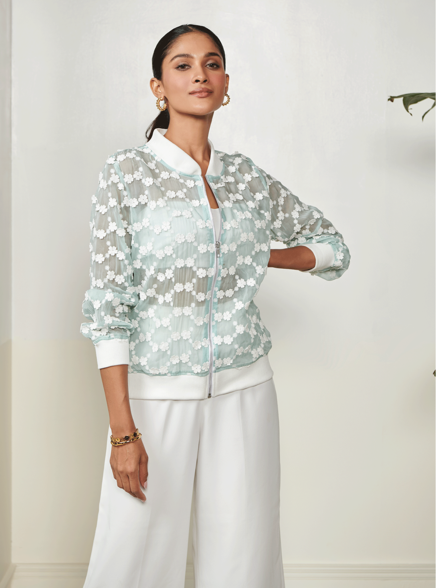 Mulmul Supima Cotton Nix Blue Jacket