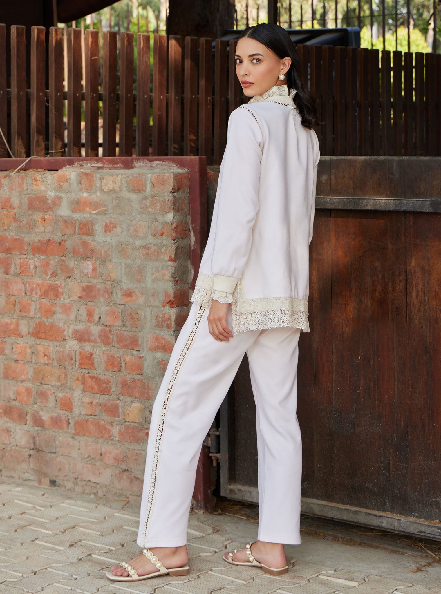 Mulmul Spacer Meleta Cream Pant