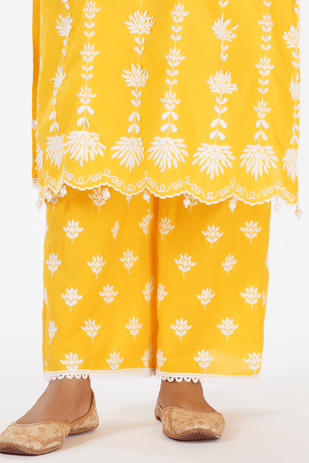 Mulmul Supima Cotton Zaira Mango Palazzo