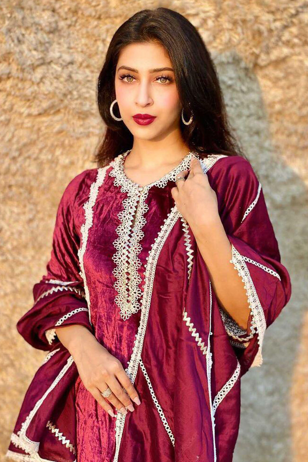 Makhmal Birch Kurta