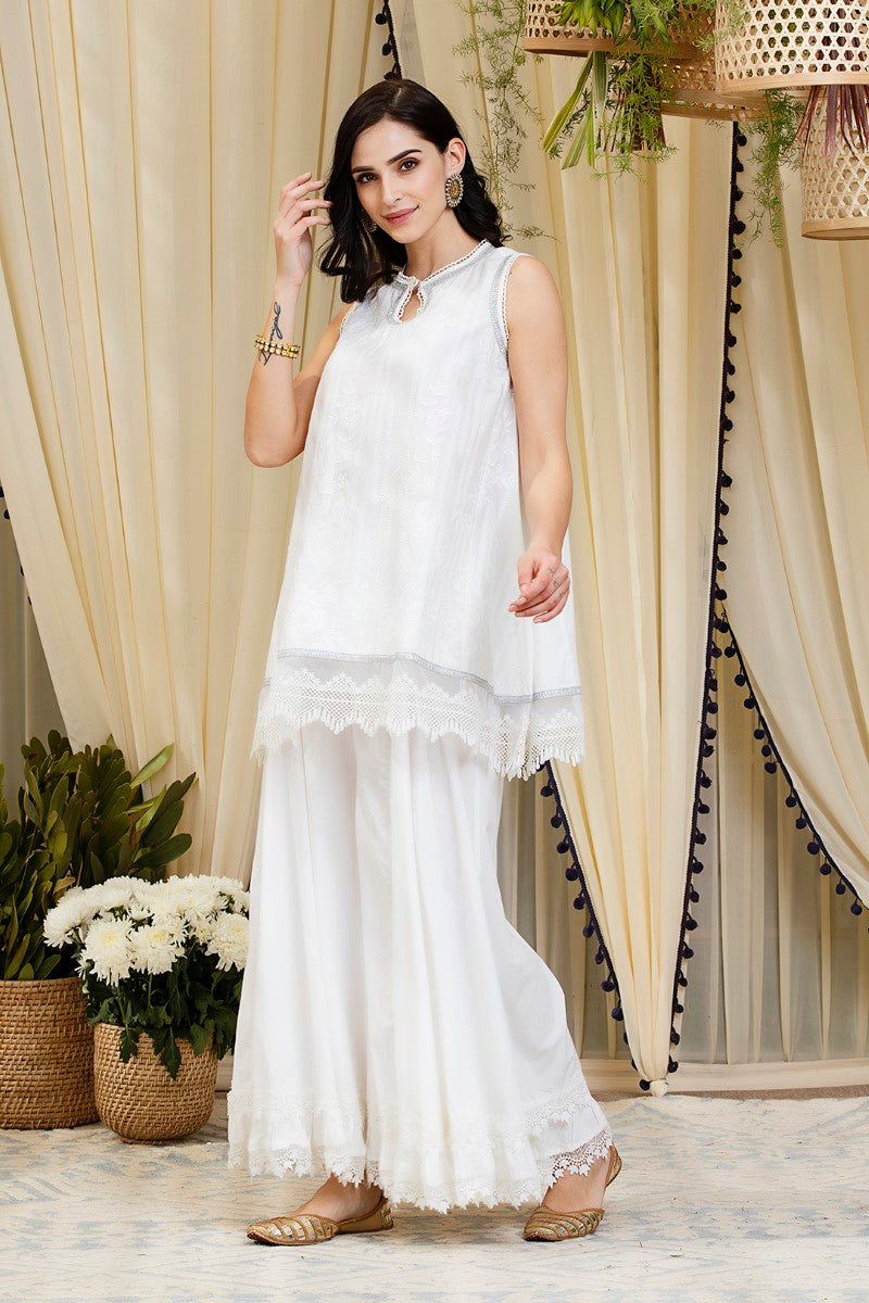 Blossom kurta with Blossom Sharara