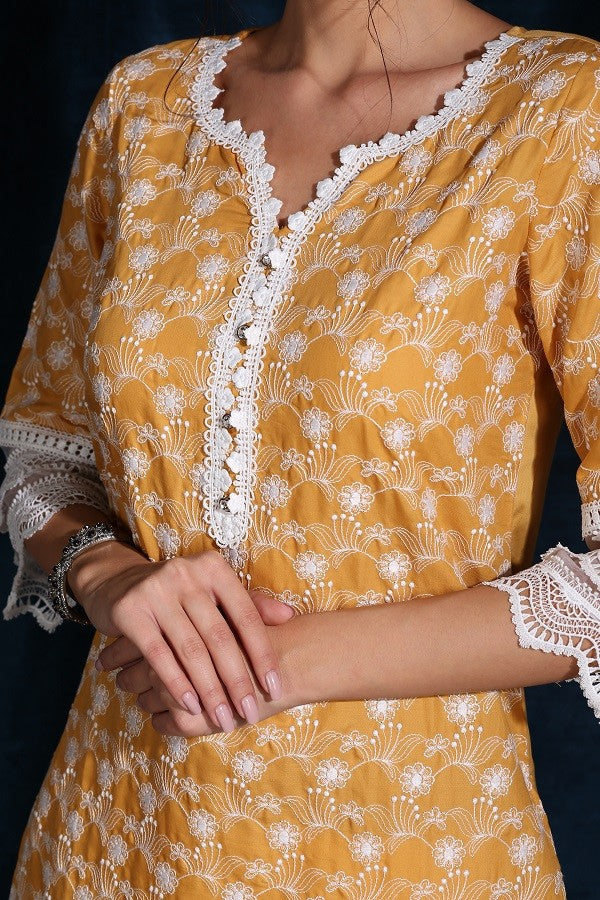 Ivy Kurta (Mustard)