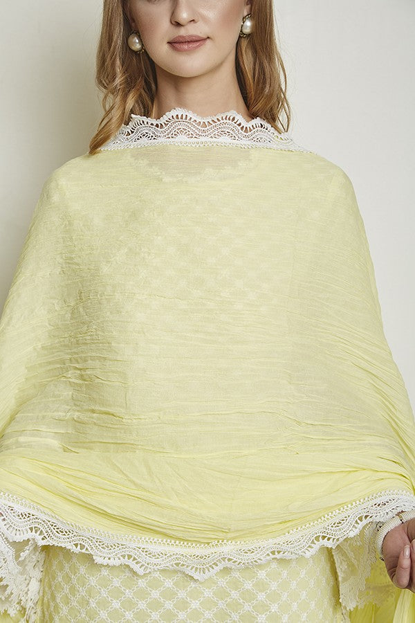 CRINKLE CHUNNI (YELLOW)