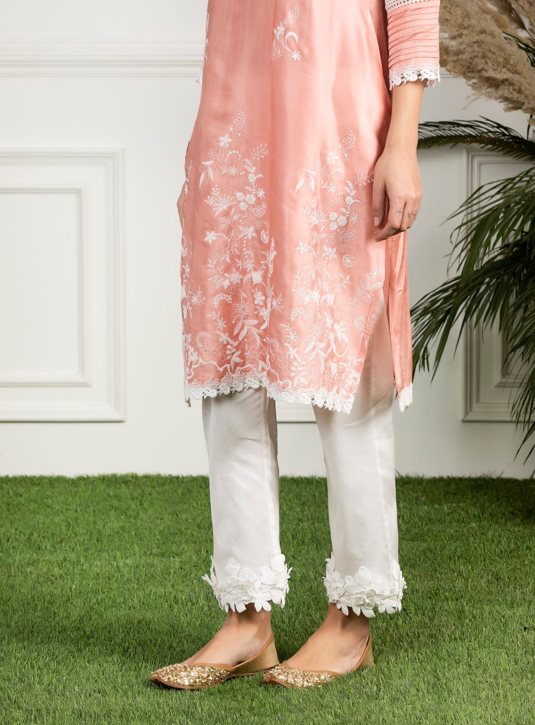 Morning Glory Supima Cotton Hibiscus Kurta Set