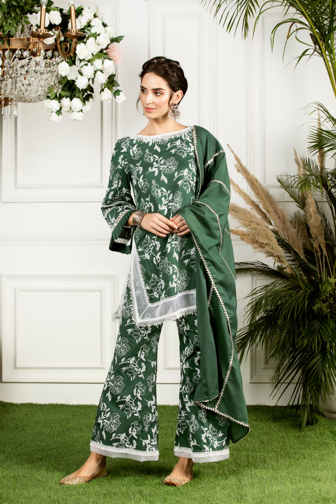 Mulmul Supima Cotton Hydrangea Kurta