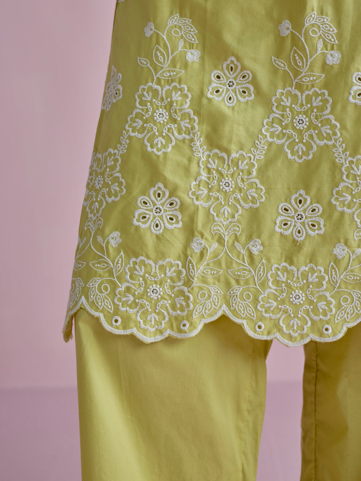 Neve Supima Cotton Lime Co-ord Set