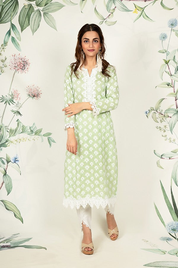 Holly Kurta Green and Dhoti Pyajama