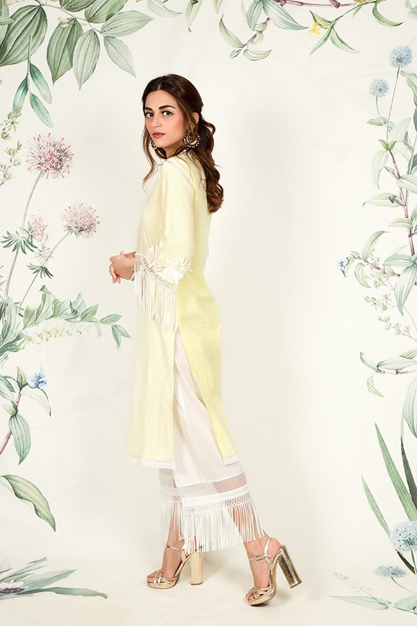 Poppy Kurta Yellow and Poppy Pyajama