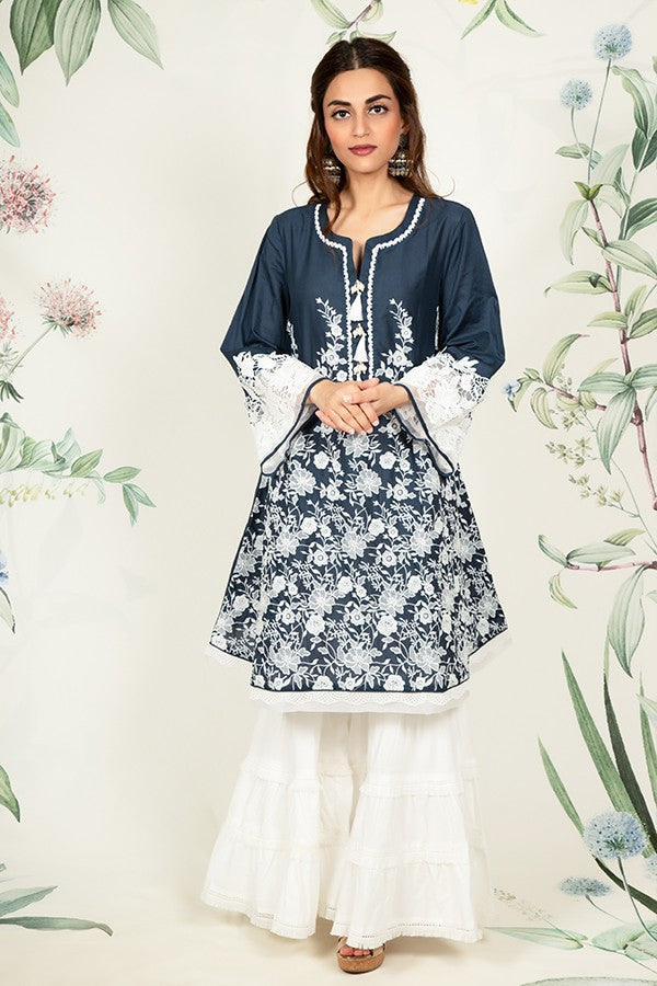 Primrose Kurta Navy Blue