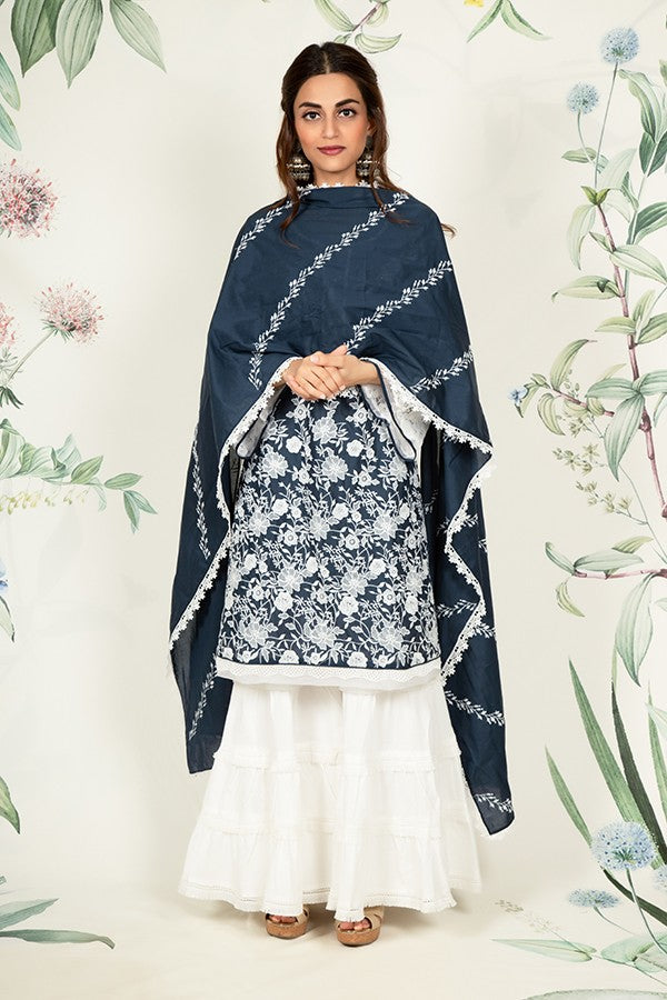 Primrose Kurta Navy Blue