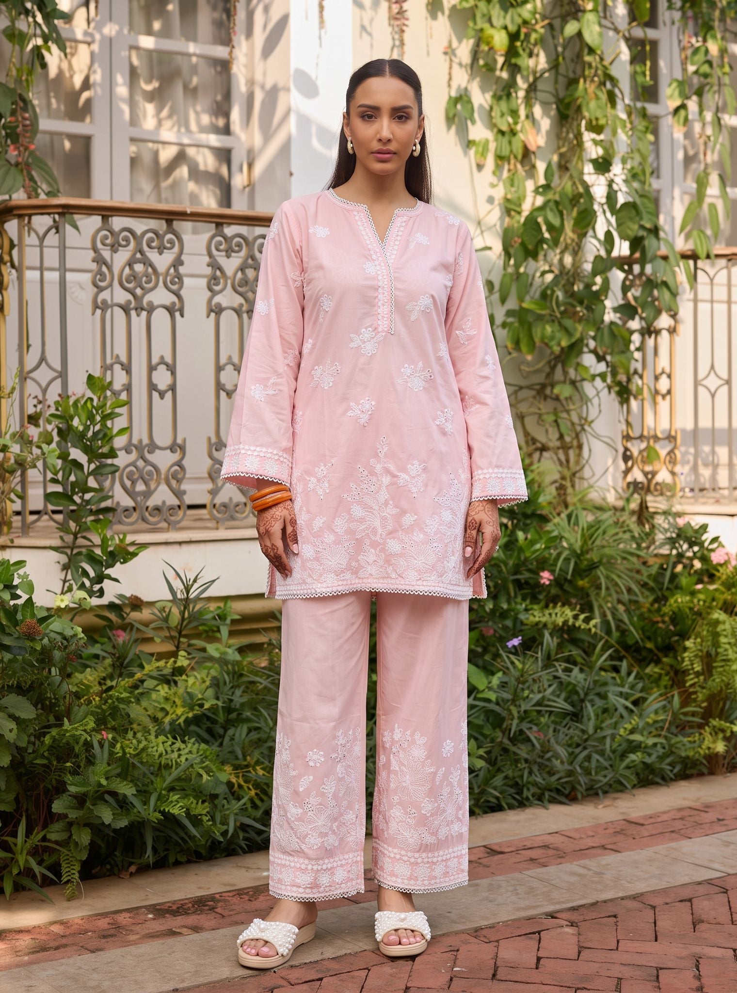 Kalani Supima Cotton Pink Co-ord Set
