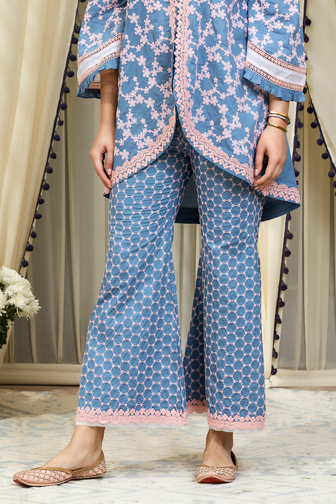 Mulmul Supima Cotton Zeta Bellbottom